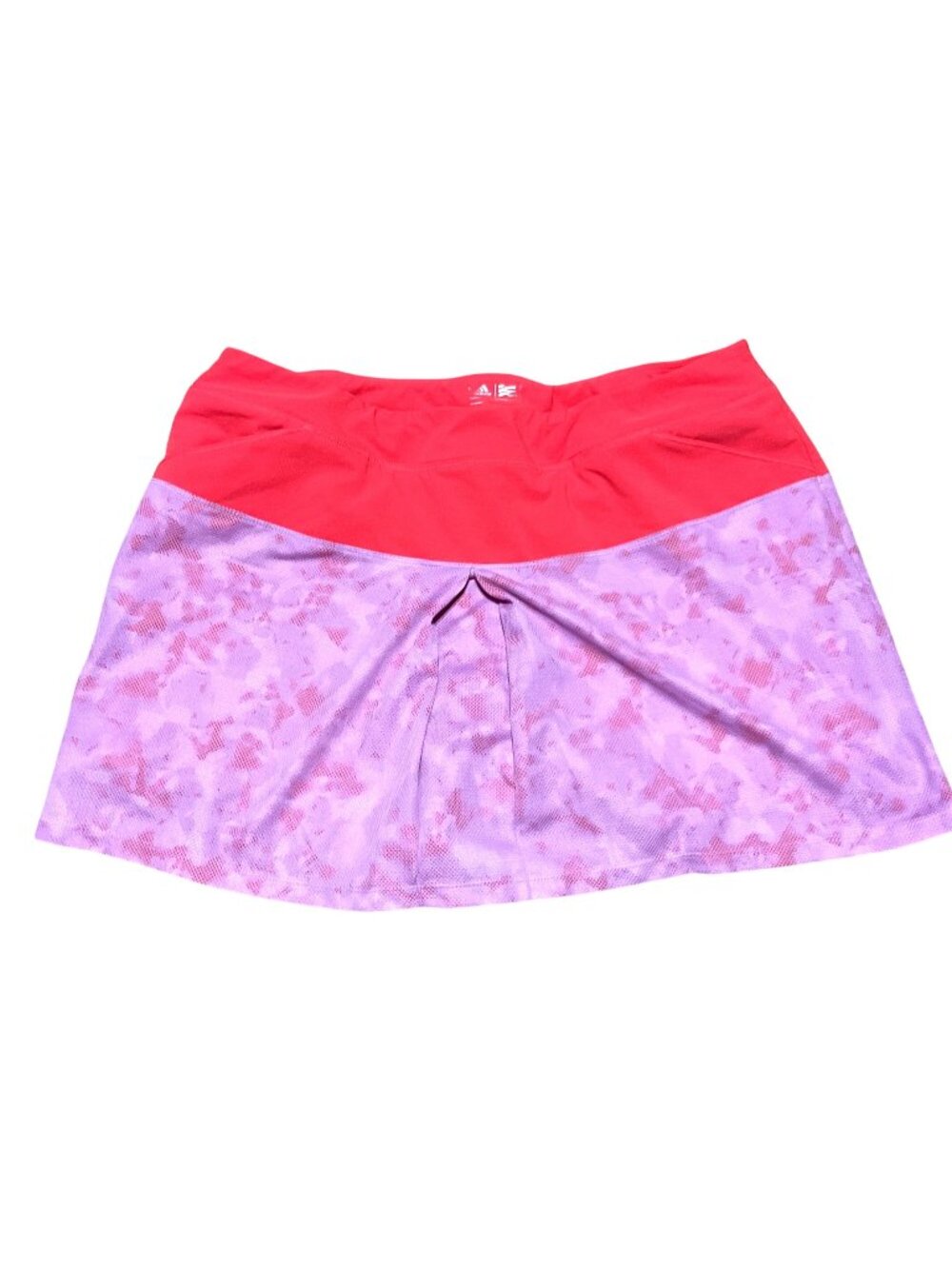 Adidas Tour Mixed Print Pull-On Golf Skort XL Pink Pickle Ball Tennis Womens